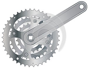 Vector bicycle cogwheel sprocket