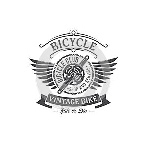 Vector bicycle emblem