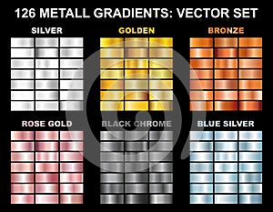 Vector big collection of metall foil texture backgrounds