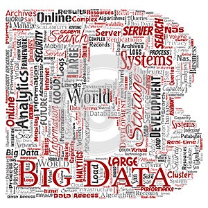 Vector big data large size storage systems letter font B