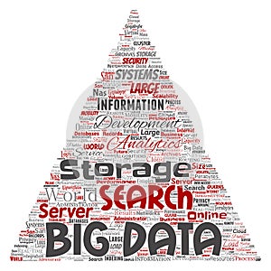 Vector big data large size storage systems triangle