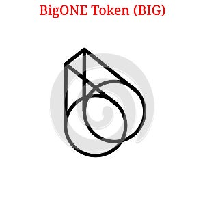 Vector BigONE Token BIG logo