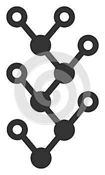 Vector Flat Binary Tree Icon