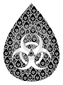 Biohazard Drop Icon Recursion Composition photo