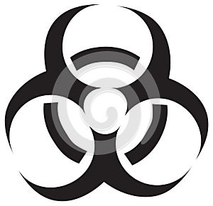 Vector biohazard symbol