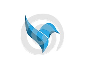 Vector bird logo template