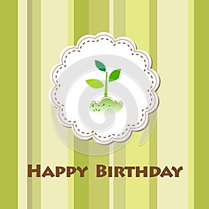 Vector birthday card