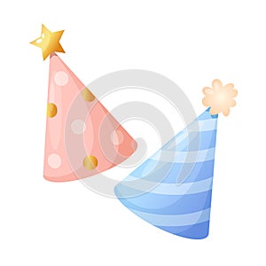 Vector birthday party hats