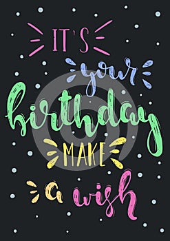 Vector birthday wish