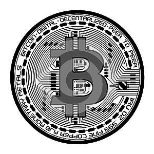 Vector bitcoin photo