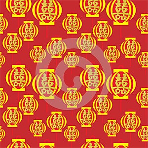 Vector and Bitmap imlek Gong Xi Fa Cai background pattern RED photo