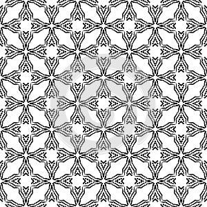 Vector Black Black Repeated Design On White Background Vector Illustrations