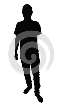 Black figure of a handless man