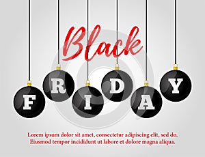 Vector black friday sale. Ad poster, banner