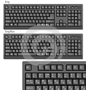 Vector Black Keyboards