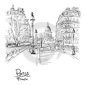 Paríž v ráno francúzsko 