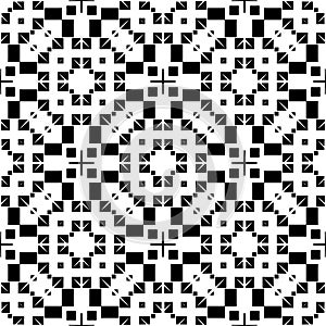 Vector BLACK WHITE SEAMLESS PATTERN DESIGN