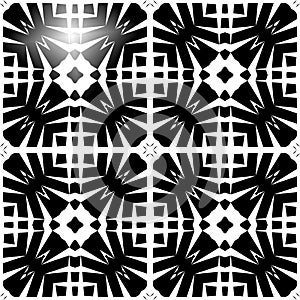 Vector BLACK WHITE SEAMLESS PATTERN DESIGN