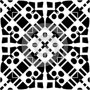 Vector BLACK WHITE SEAMLESS PATTERN DESIGN