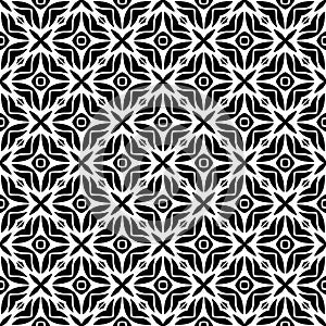 Vector Black and White seamless pattern design GEOMETRIC