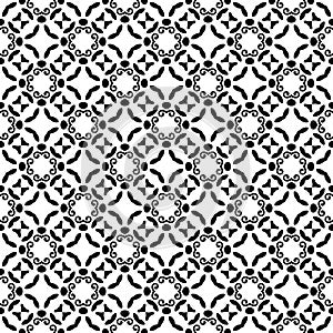 Vector Black and White seamless pattern design GEOMETRIC