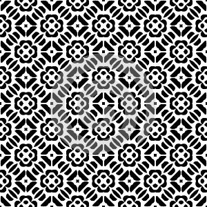 Vector Black and White seamless pattern design GEOMETRIC