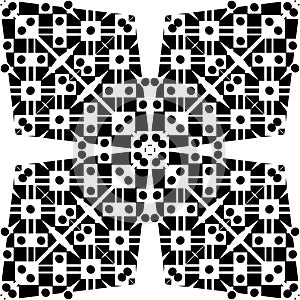 Vector BLACK WHITE SEAMLESS PATTERN DESIGN