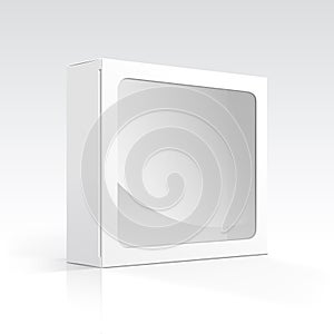 Vector Blank Box with Transparent Window