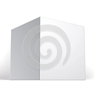 Vector blank box, white packaging box, business