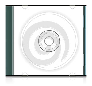 Vector blank cd box photo