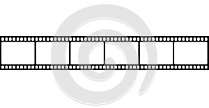 Vector blank cinema film strip