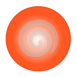Vector blank circle red shiny badge or web button
