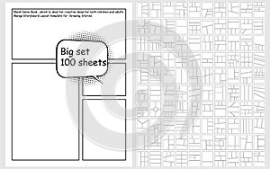 Vector Blank Comic Book set for Creating Stories