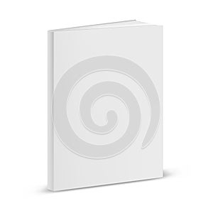 Vector blank or empty template of book cover.