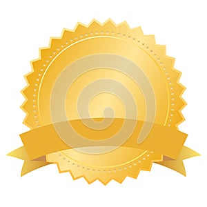 Vector blank gold seal