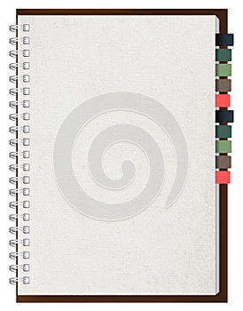 Vector blank notebook paper
