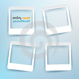 Vector Blank Photo Frames with empty space for your image.