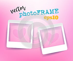 Vector Blank PhotoFrames with empty space for your image.