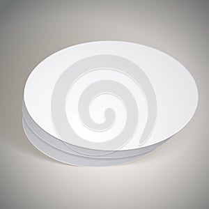 Vector blank round box, template for your package design, put yo