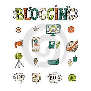 Vector blogging elements