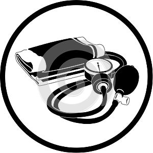 Vector blood pressure icon