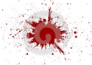 Vector blood splatter isolated design. illustration desig