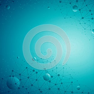 Vector Blue Abstract Technology Background