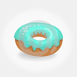 Vector Blue Donut
