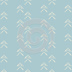 Vector blue geometric chevron seamless pattern background