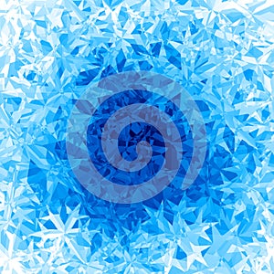 Vector blue ice background