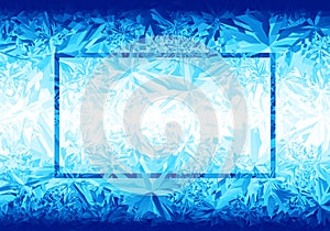 Vector blue ice background