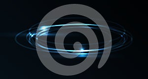 Vector blue plasma laser galaxy