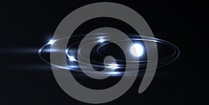 Vector blue plasma laser galaxy