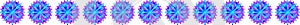 Vector blue purple Christmas stars on translucent background, as a bar, banner, border, etc.,